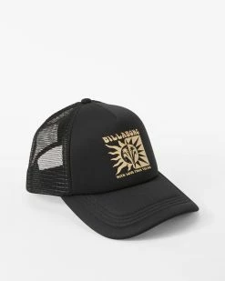 Billabong Across Waves Trucker Hat OFF BLACK 1 (ob1) -billabong shop jahwqbac billabongp ob1 sd2