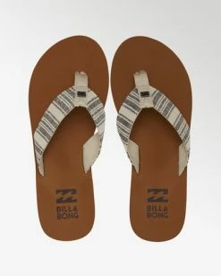 Billabong Baja Sandals OFF WHITE BLACK (xwkk) -billabong shop jfot1bba billabongp xwkk frt3 1