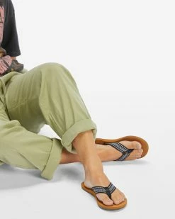 Billabong Baja Sandals BLACK/WHITE (blw) -billabong shop jfot1bba billabongw blw frt1 2