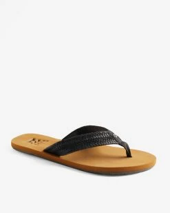 Billabong Kai Braided Sandals OFF BLACK (ofb) -billabong shop jfotvbka billabongp ofb frt1 1