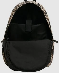 Billabong Shaded Palms Canvas Backpack OFF BLACK (ofb) -billabong shop ubjbp00126 billabongp ofb dtl1