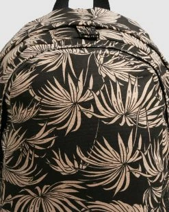 Billabong Shaded Palms Canvas Backpack OFF BLACK (ofb) -billabong shop ubjbp00126 billabongp ofb dtl2