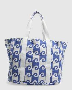 Billabong The Curl Tote Bag BLUE (blu) -billabong shop ubjbt00171 billabongp blu bck1