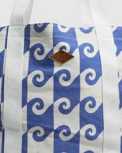 Billabong The Curl Tote Bag BLUE (blu) -billabong shop ubjbt00171 billabongp blu dtl1