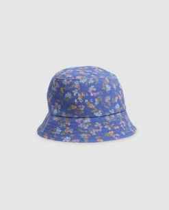 Billabong Chiquita Bucket Hat BLUE (brl0) -billabong shop ubjha00214 billabongp brl0 frt1 1