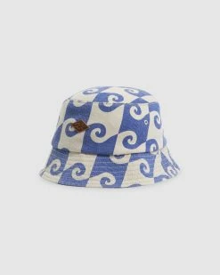 Billabong The Curl Bucket Hat BLUE (blu) -billabong shop ubjha00236 billabongp blu sd1